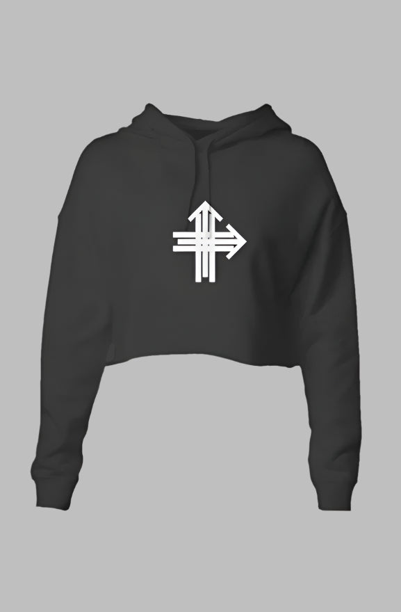 Upward & Onward Women's Motivational Crop Hoodie