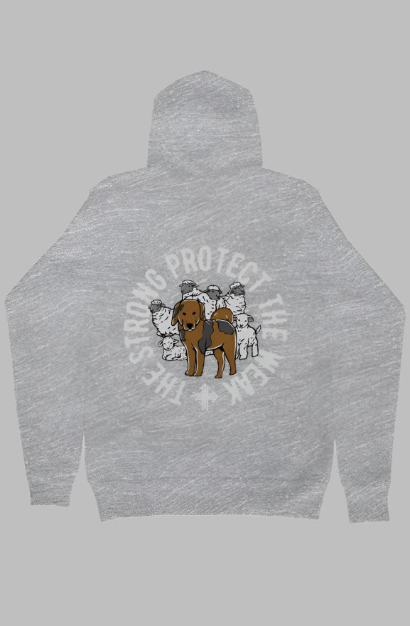 THE STRONG PROTECT THE WEAK Upward & Onward Gym Hoodie