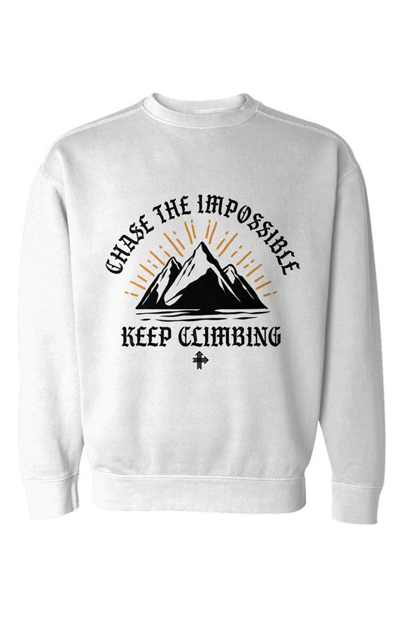 CHASE THE IMPOSSIBLE Upward & Onward Sweatshirt