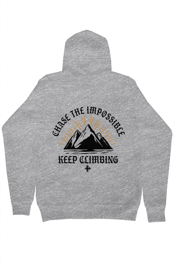 CHASE THE IMPOSSIBLE Upward & Onward Gym Hoodie