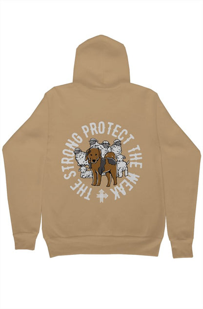 THE STRONG PROTECT THE WEAK Upward & Onward Gym Hoodie