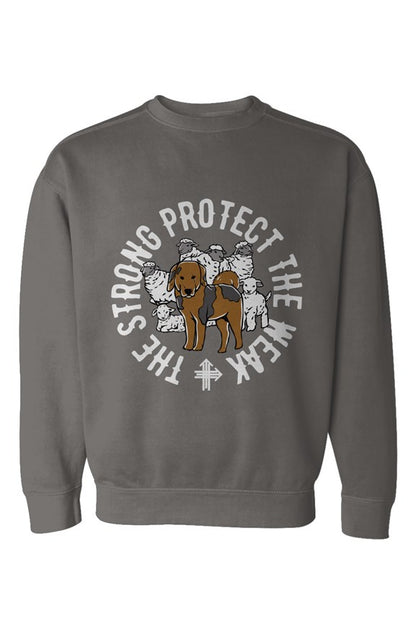 THE STRONG PROTECT THE WEAK Upward & Onward Gym Sweatshirt