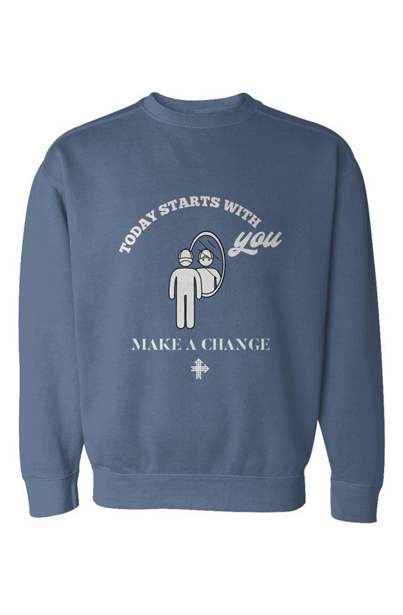 MAKE A CHANGE Upward & Onward Gym Sweatshirt