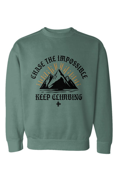 CHASE THE IMPOSSIBLE Upward & Onward Gym Sweatshirt