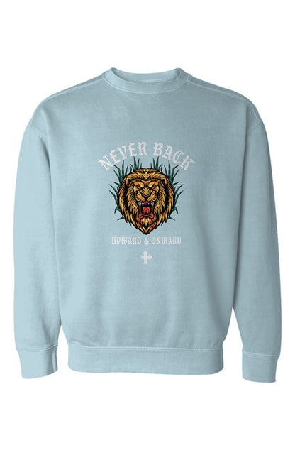 NEVER BACK Upward & Onward Gym Sweatshirt 