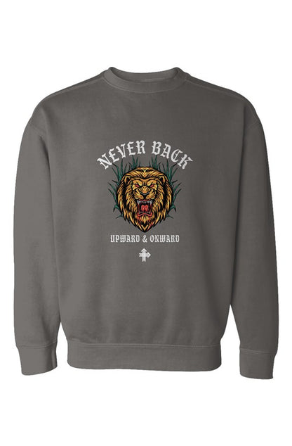 NEVER BACK Upward & Onward Gym Sweatshirt 