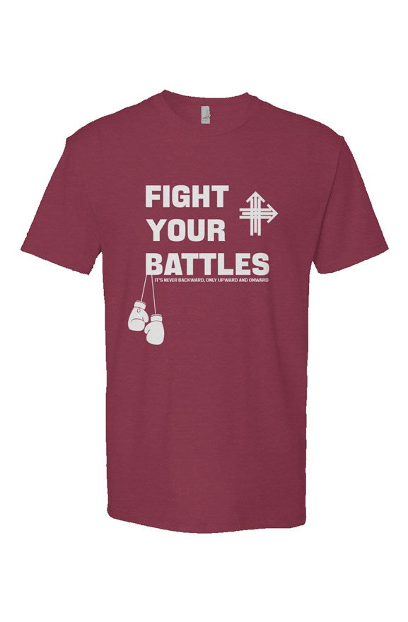 FIGHT YOUR BATTLES Upward & Onward Gym Shirt