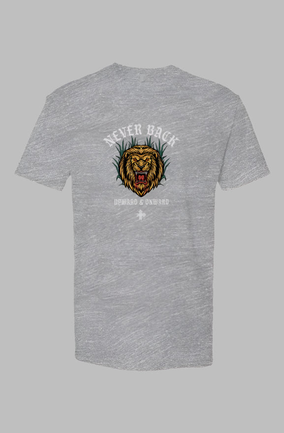 NEVER BACK Upward & Onward Gym Shirt