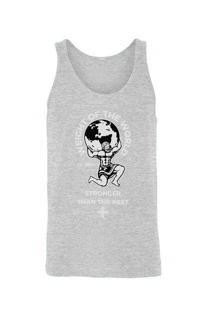 WEIGHT OF THE WORLD Upward & Onward Motivational Gym Tank