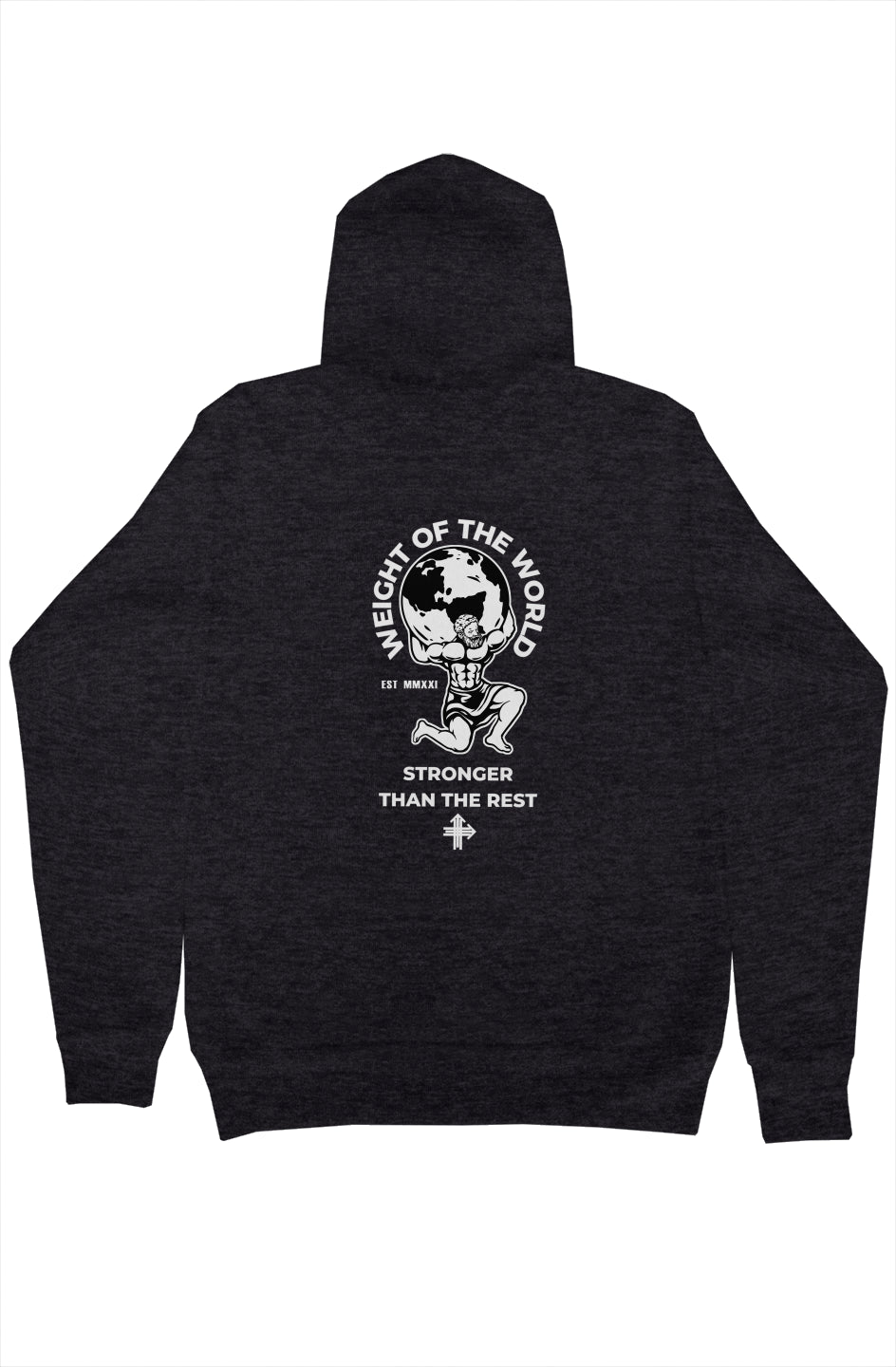 WEIGHT OF THE WORLD Upward & Onward Motivational Hoodie 