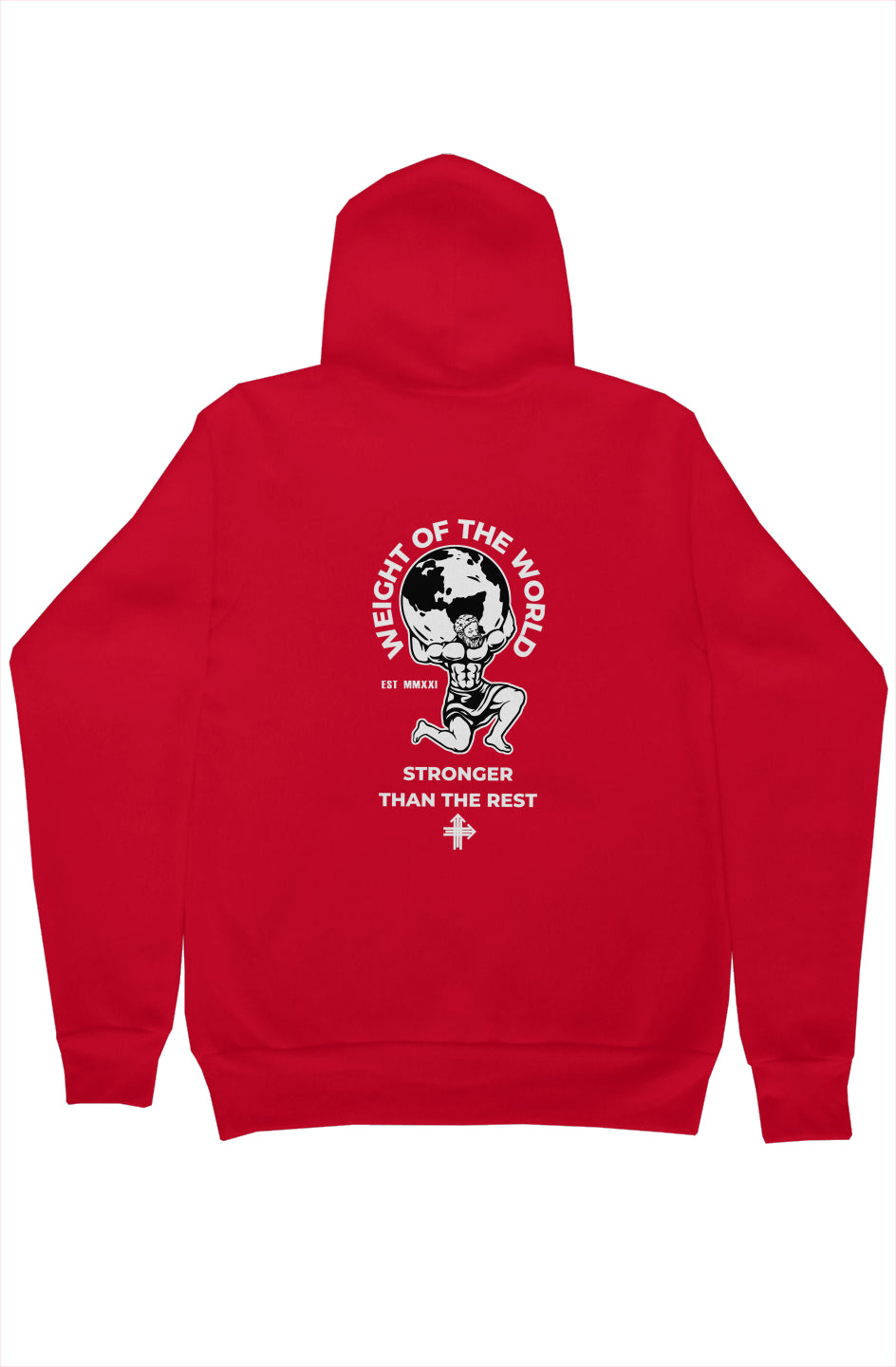 WEIGHT OF THE WORLD Upward & Onward Motivational Hoodie