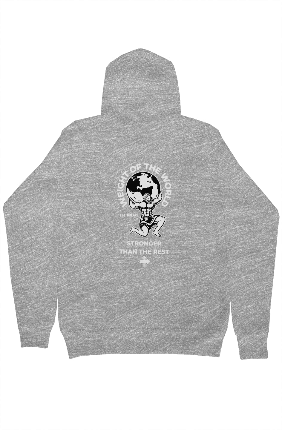 WEIGHT OF THE WORLD Upward & Onward Motivational Hoodie