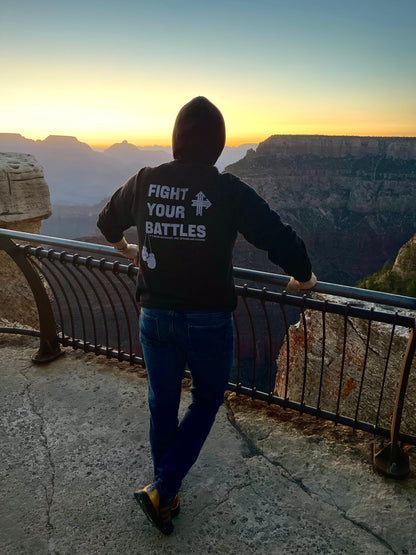 FIGHT YOUR BATTLES Upward & Onward Hoodie